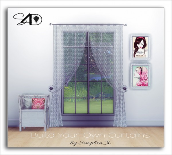  Sims 4 Designs: Build Your Own Curtains by Simplan X
