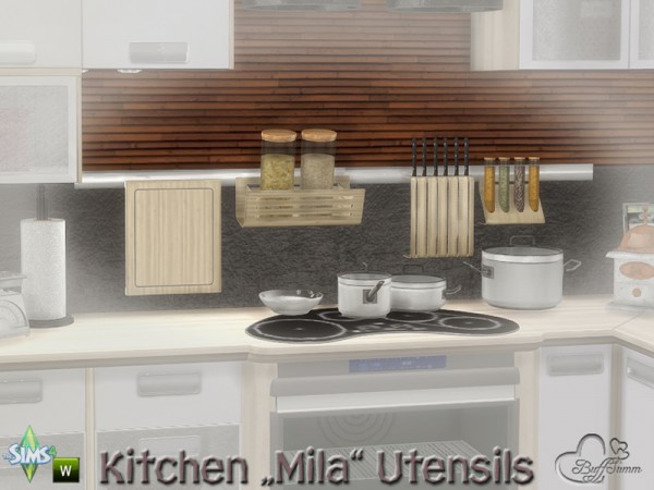  The Sims Resource: Kitchen Ustensils Mila by BuffSumm