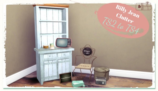  Dinha Gamer: Billy Jean Clutter converted from TS2 to TS4