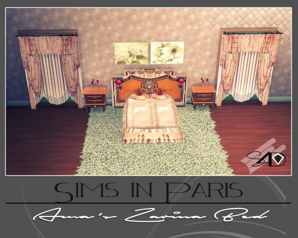  Sims 4 Designs: Amas Zarina Bed