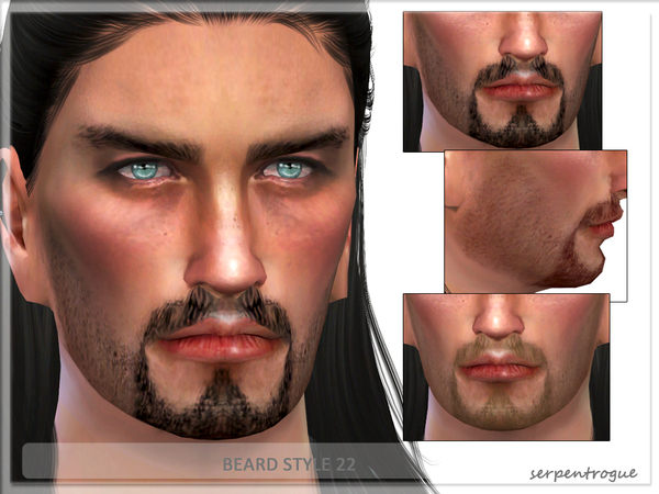  The Sims Resource: Beard Style 22 by Serpentogue