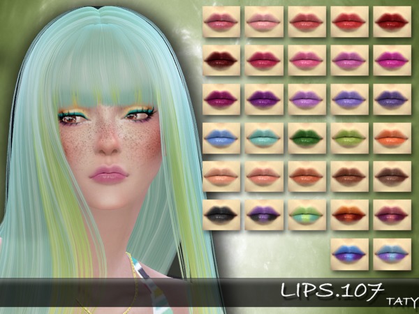  The Sims Resource: Lips 107 by taty