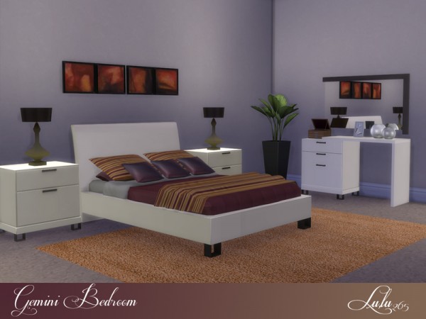  The Sims Resource: Gemini Bedroom by Lulu265