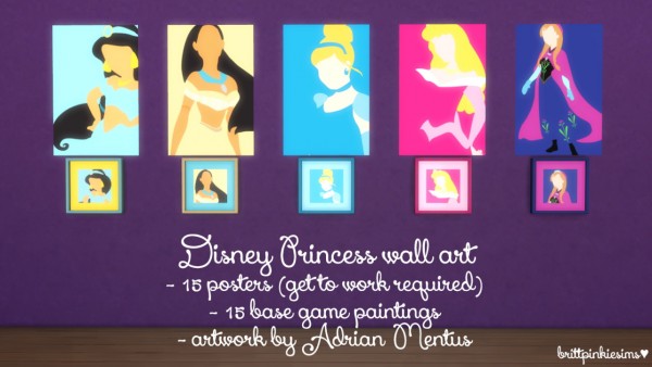  Brittpinkiesims: Disney Princess Bedroom Set 2.0