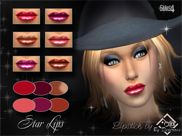  The Sims Resource: Star Lips by Devirose