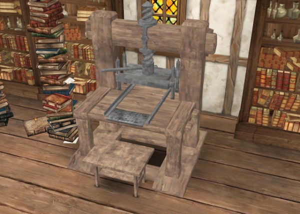  History Lovers Sims Blog: Medieval Printing Press as a Computer