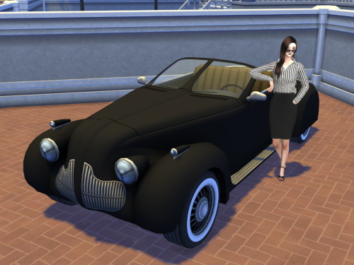  Enure Sims: Open Car High Society converetd from TS3 to TS4