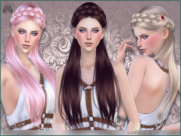  The Sims Resource: Anto`s   Surrender (Hair)