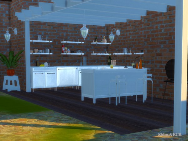 The Sims Resource: Outdoor 2016 Grill and Bar by ShinoKCR