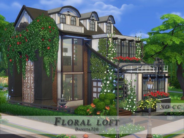  The Sims Resource: Floral loft by Danuta720