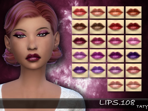  The Sims Resource: Lips 108 by Taty