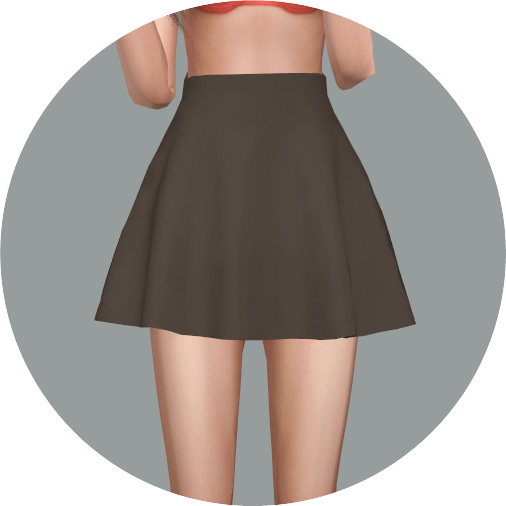  SIMS4 Marigold: Skater Mini Skirt v1