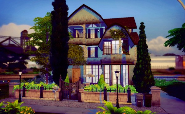  Sims4Luxury: Old townhouse (empty)