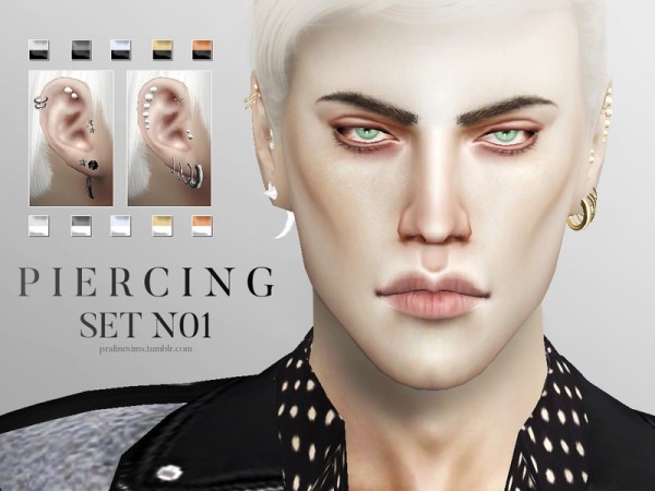  The Sims Resource: Piercing Set N01 by Pralinesims