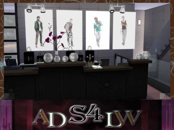  Simsworkshop: Fashion Men Mode Poster by Adlw Simiesk Art