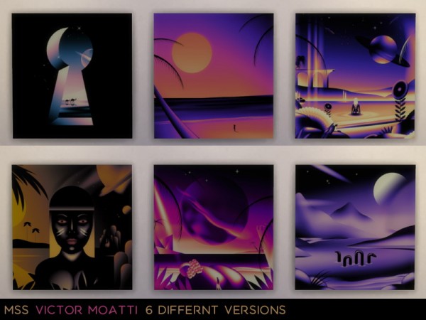  Simsworkshop: Victor Moatti Paintings by midnightskysims