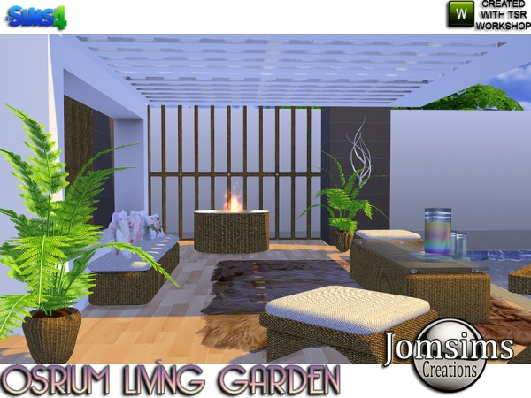 The Sims Resource: Osrium living garden by jomsims