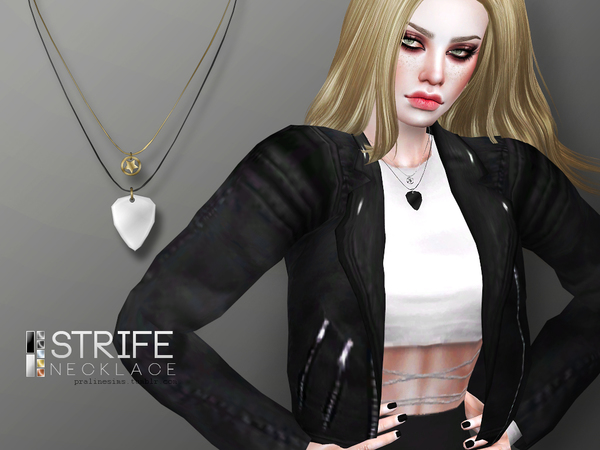  The Sims Resource: Strife Necklace  by Pralinesims