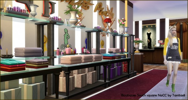 Tanitas Sims: Boutiques on South square(NoCC) • Sims 4 Downloads