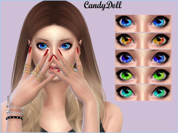  The Sims Resource: Candy Doll Sparkle Eyes by DivaDelic06
