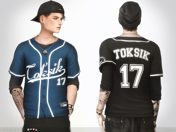  The Sims Resource: Strike Jersey by toksik