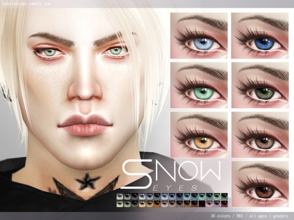  The Sims Resource: Snow Eyes N82 by Pralinesims