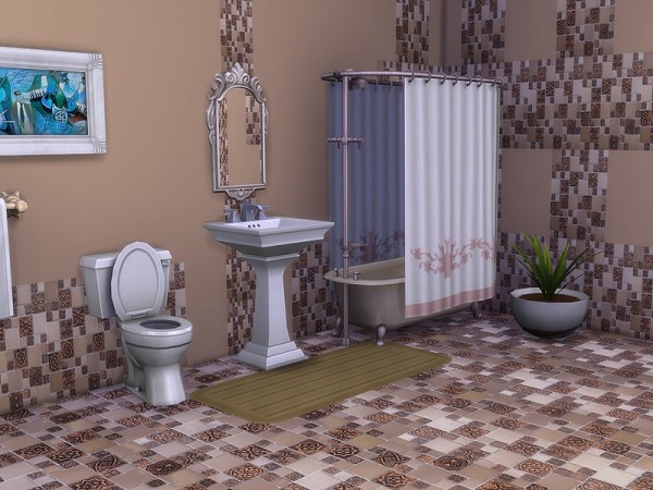  The Sims Resource: Rustic Mosaic Tile Set by Ineliz