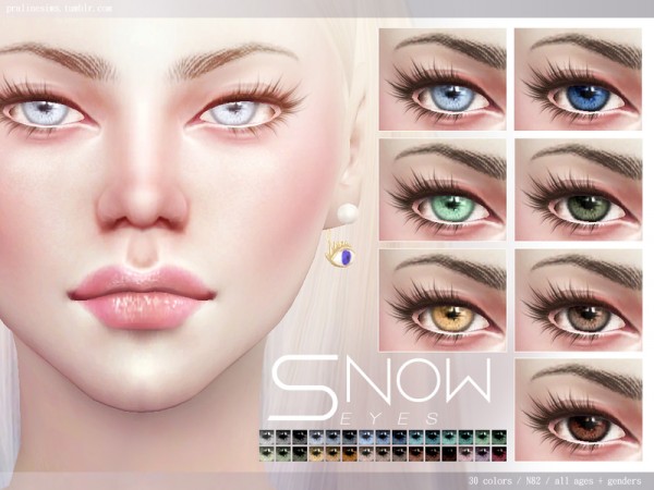  The Sims Resource: Snow Eyes N82 by Pralinesims