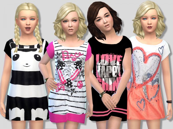  The Sims Resource: Summer Dress Set for Girls by Pinkzombiecupcakes
