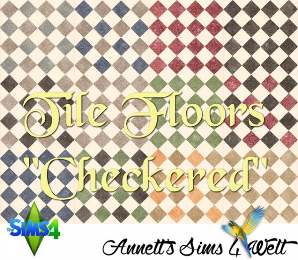  Annett`s Sims 4 Welt: Tile Floors Checkered