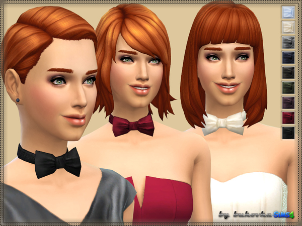  The Sims Resource: Necklace Bow Tie by bukovka