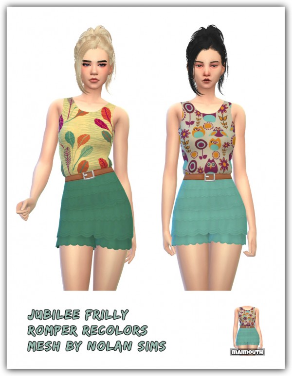  Simsworkshop: Frilly Romper by Maimouth