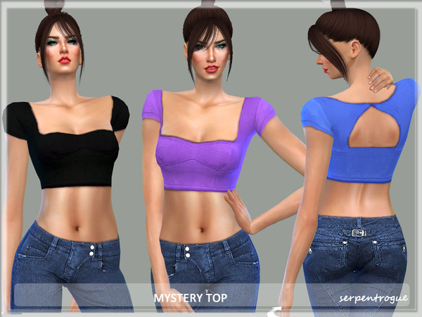  The Sims Resource: Mystery Top by Serpentogue