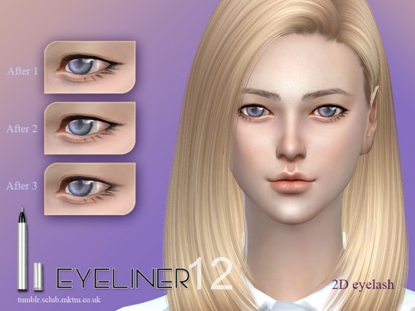  The Sims Resource: Eyeliner 12 by S Club