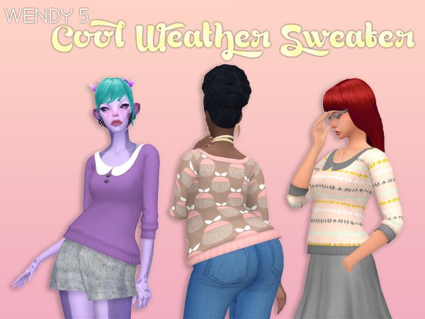  Simsworkshop: Wendy 5   Cool Weather Sweater 1