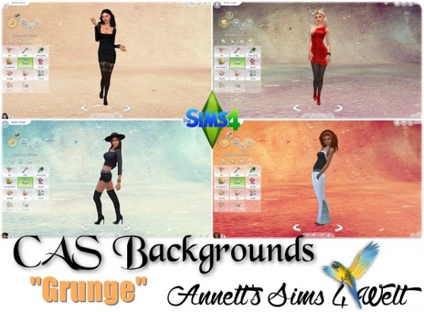  Annett`s Sims 4 Welt: CAS Backgrounds Grunge