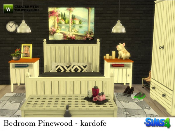  The Sims Resource: Bedroom Pinewood by Kardofe