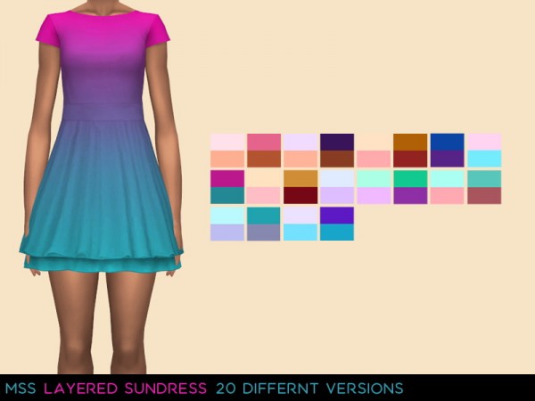  Simsworkshop: Layered Sundress by midnightskysims