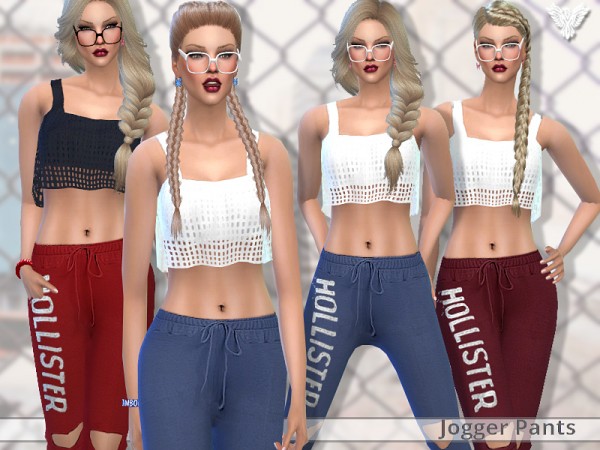  The Sims Resource: Realistic Jogger Pants by Pinkzombiecupcakes