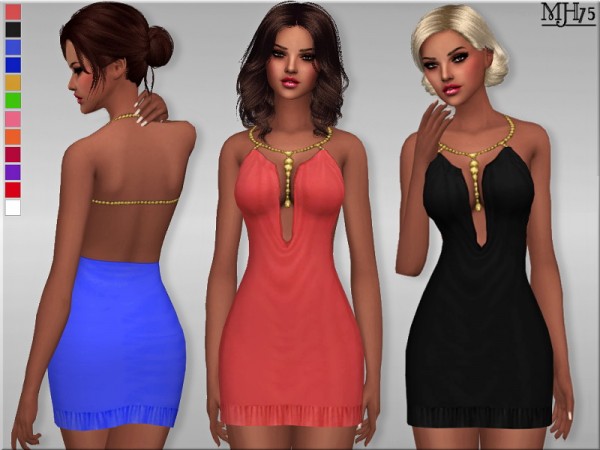  Sims Addictions: Stay With Me dress by Margies Sims 4