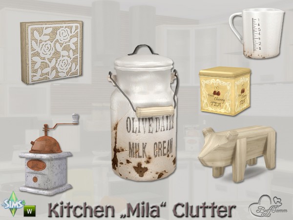  The Sims Resource: Kitchen Clutter Mila by BuffSumm