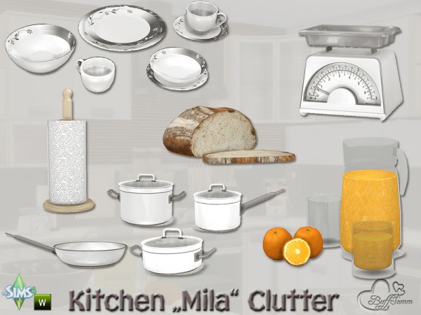  The Sims Resource: Kitchen Clutter Mila by BuffSumm