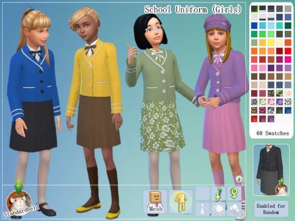  Simsworkshop: School Uniforms