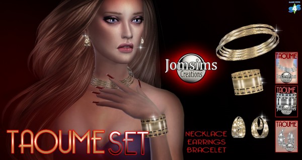  Jom Sims Creations: Taoumé set jewelry