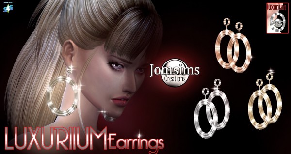  Jom Sims Creations: Luxurium earrings