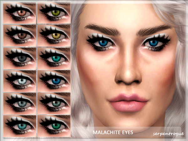  The Sims Resource: Malachite Eyes by Serpentogue