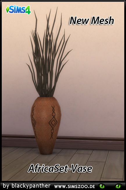  Blackys Sims 4 Zoo: Africa Set Vase by blackypanther