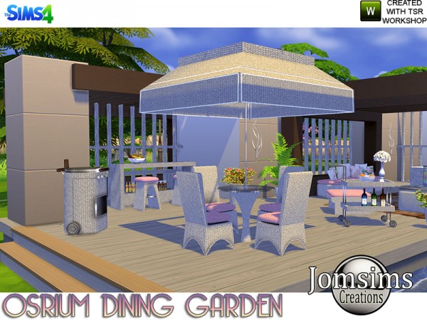  The Sims Resource: Osrium Dining Garden by jomsims
