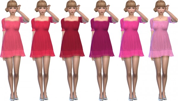  Simsworkshop: Sunset Dress Recolors by deelitefulsimmer