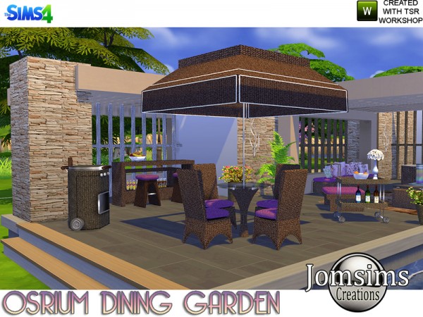  The Sims Resource: Osrium Dining Garden by jomsims